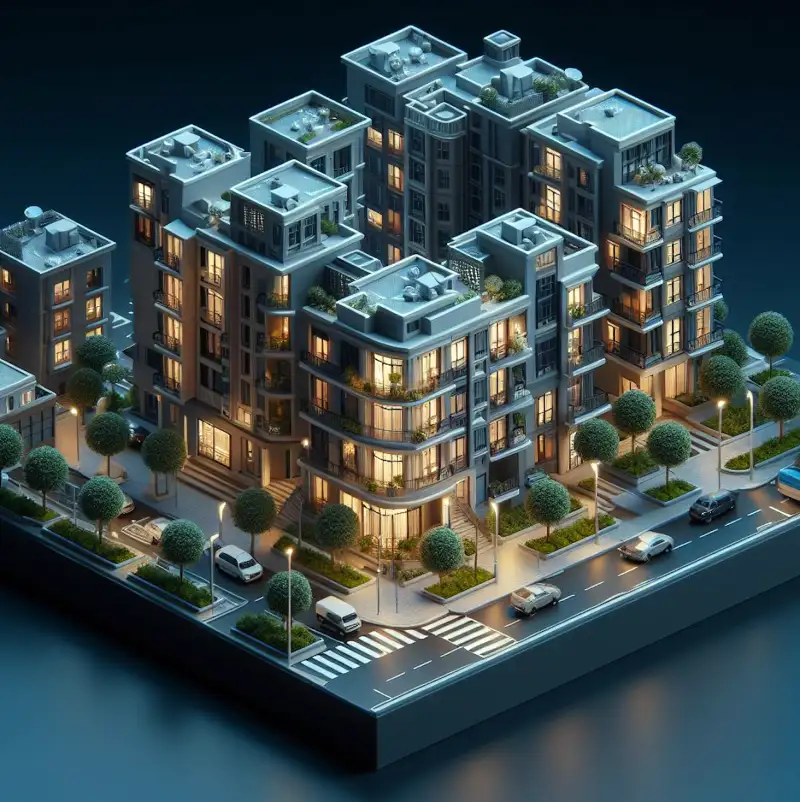 아파트-단지-모형의-모습