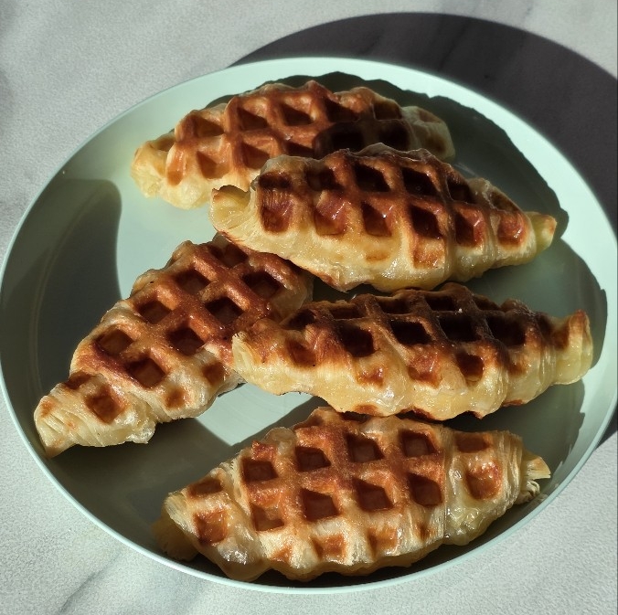 인덕션 호환 와플팬과 크로와상 생지