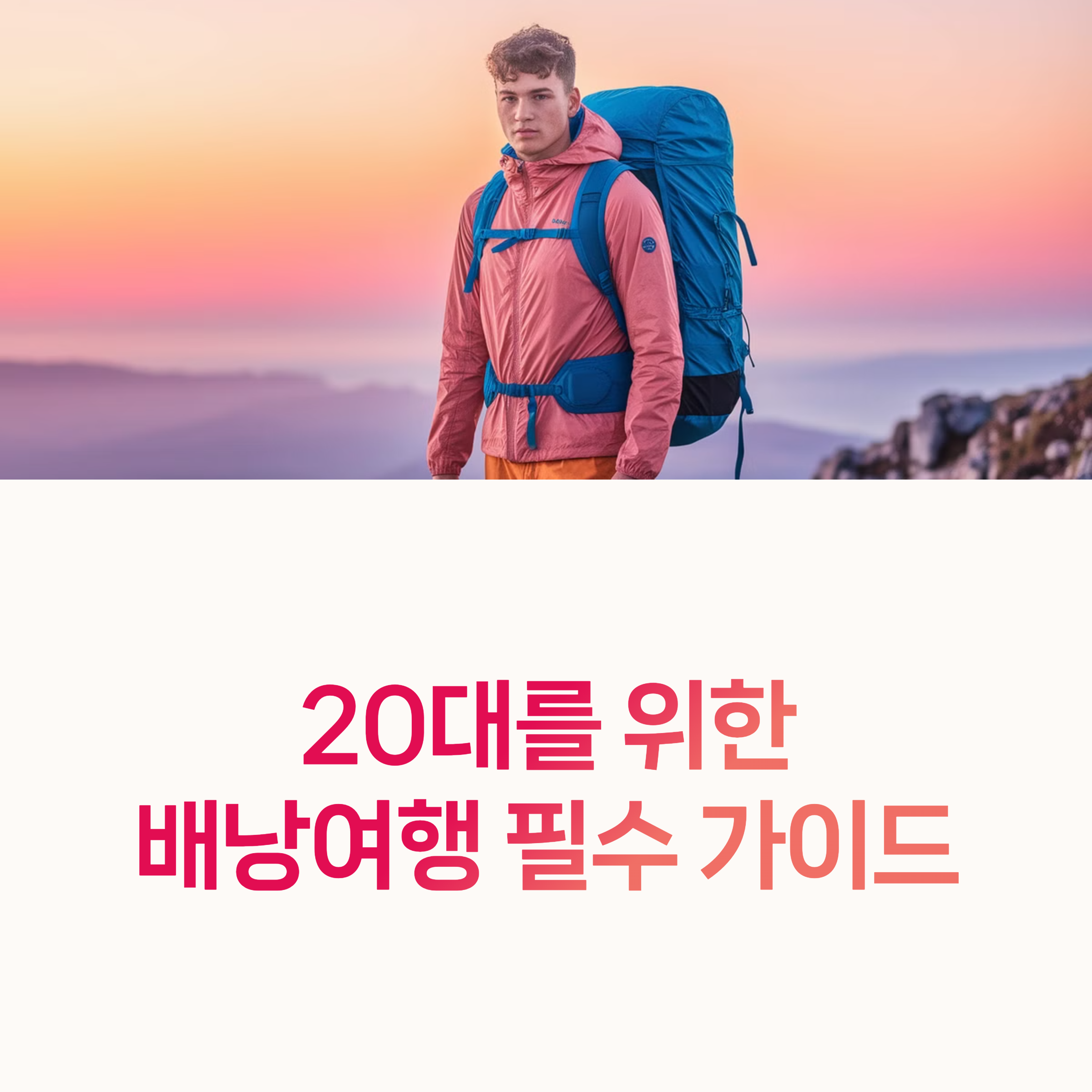 배낭여행, 여행준비물,