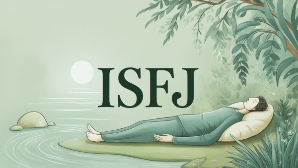 ISFJ &ndash; 조용히 모두를 챙기며 지쳐가는 나를 위한 쉼에 관한 그림
