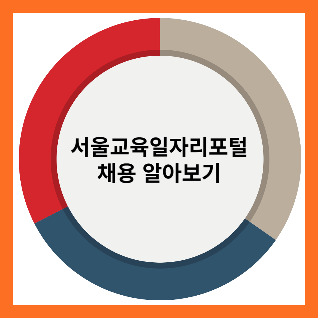 서울교육일자리포털 채용 알아보기