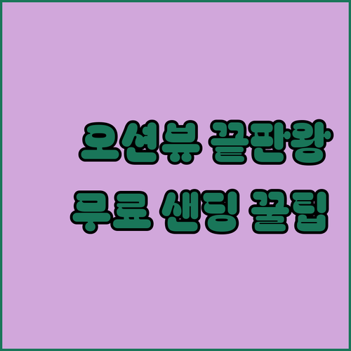 영종도 오션뷰 호텔부터 공항 샌딩 무..