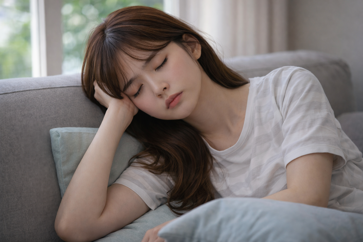 낮 시간에도 졸림이 지속되는 수면 질 저하 의심 상태