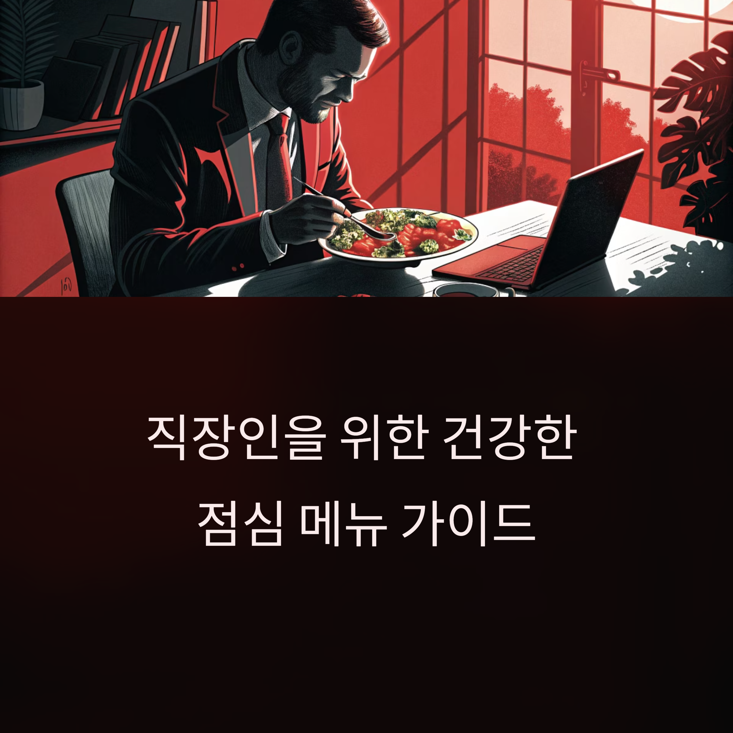 바쁜 직장인을 위한 건강한 점심