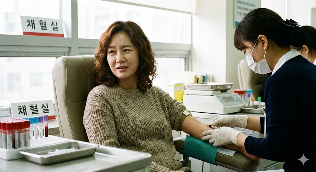혈액검사를 통해 염증수치를 확인