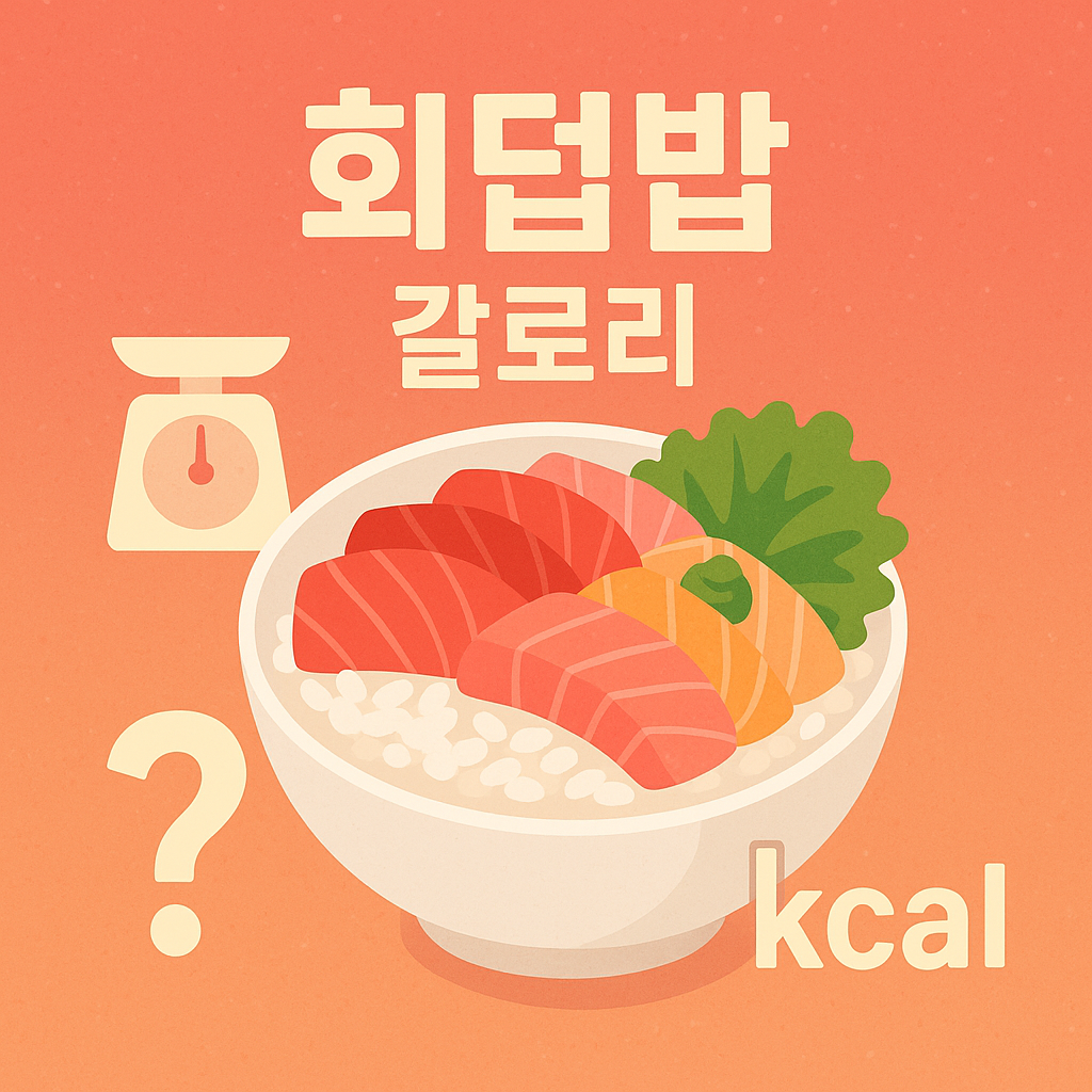 회덮밥의 칼로리, 영양성분, 다이어트적합성, 혈당을 분석하고 설명하는 글입니다.