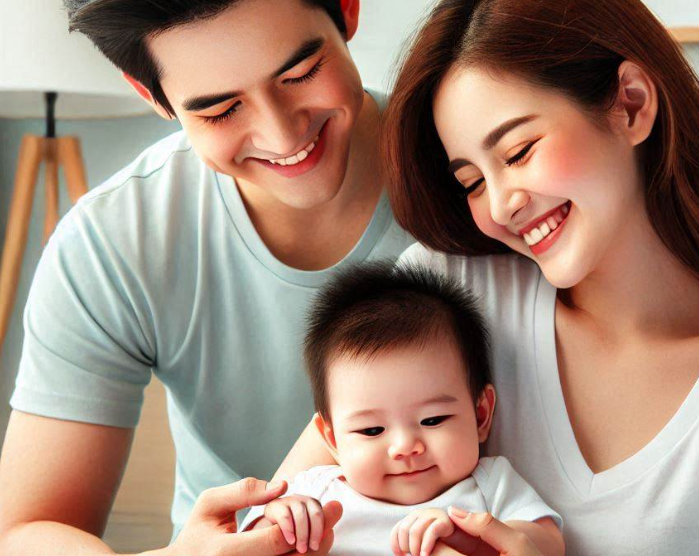 엄마-아빠-아기가-다정하게-노는-모습