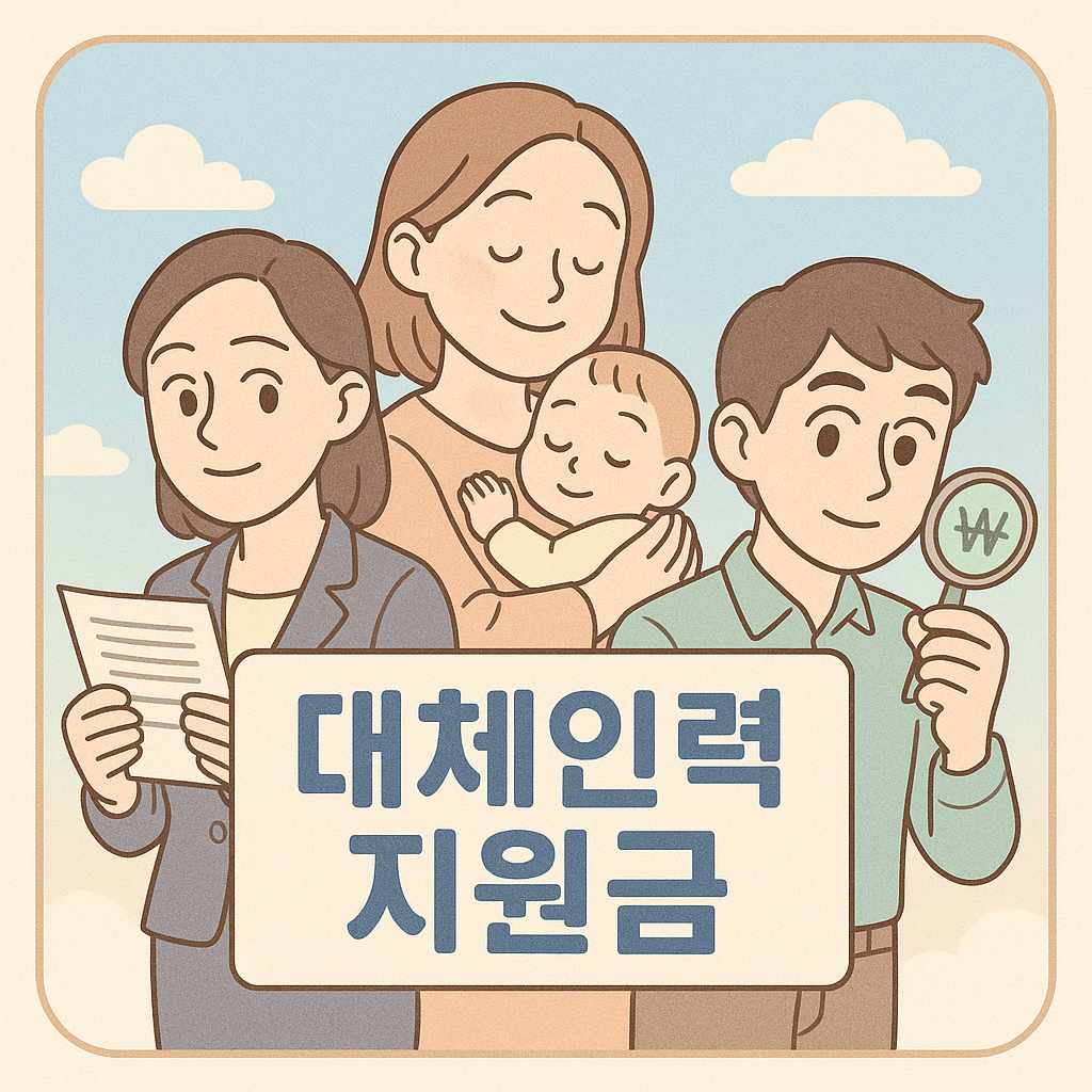 2025년 대체인력지원금(육아휴직, 출산휴가) 제도|최대 1,440만원 받는 법