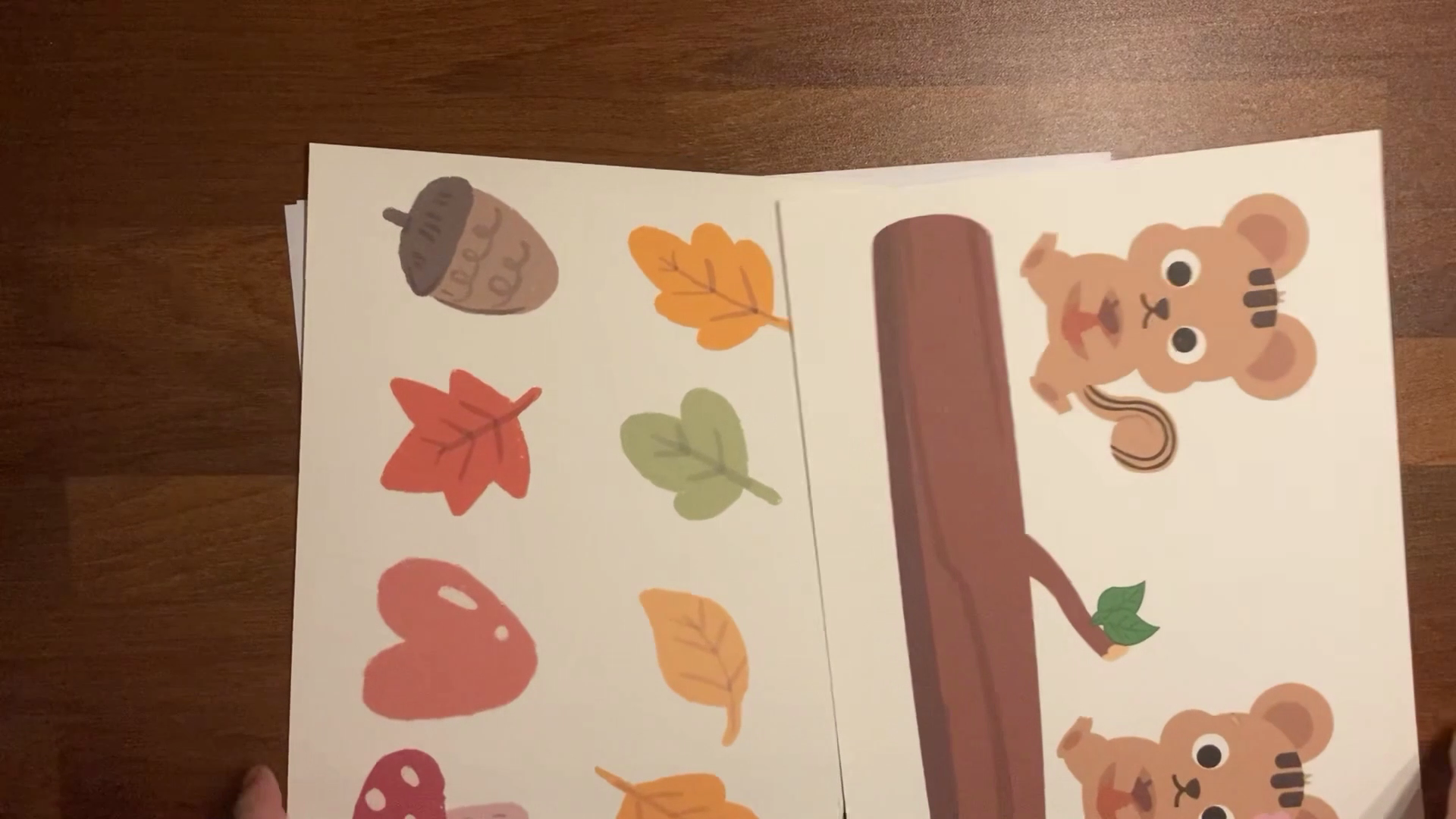 가을 다람쥐 모빌 만들기 무료도안 순서 1