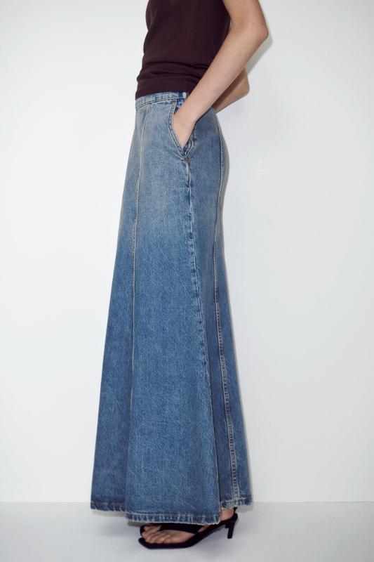 ZARA 자라 신상 롱 데님 스커트 2553/050