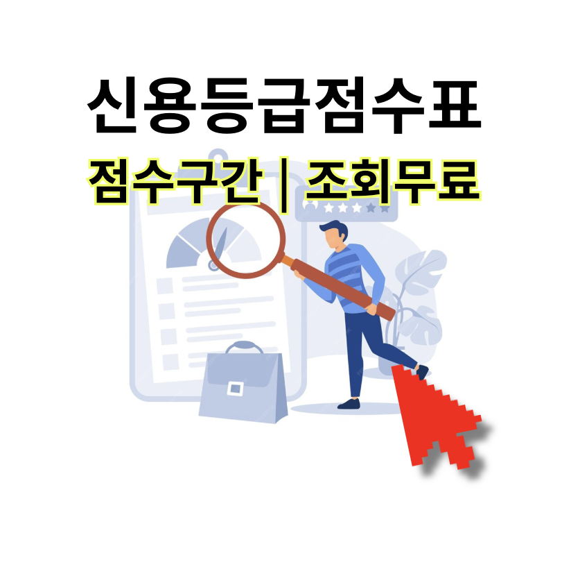 신용등급점수표 신용등급 점수구간 조회무료 2024 (+ kcb 나이스 올크레딧 기업 토스)