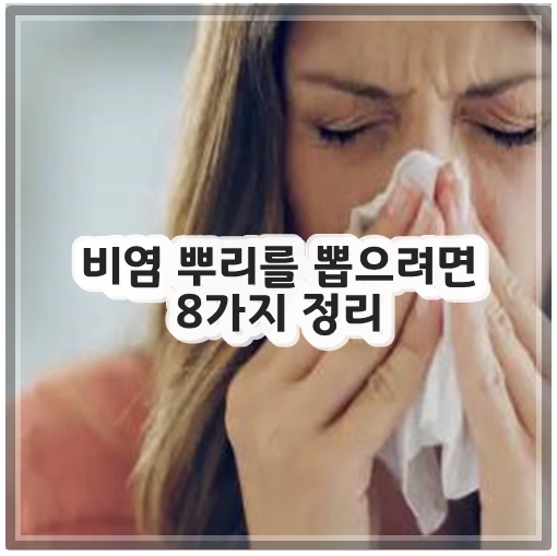 비염 뿌리를 뽑으려면 8가지 정리