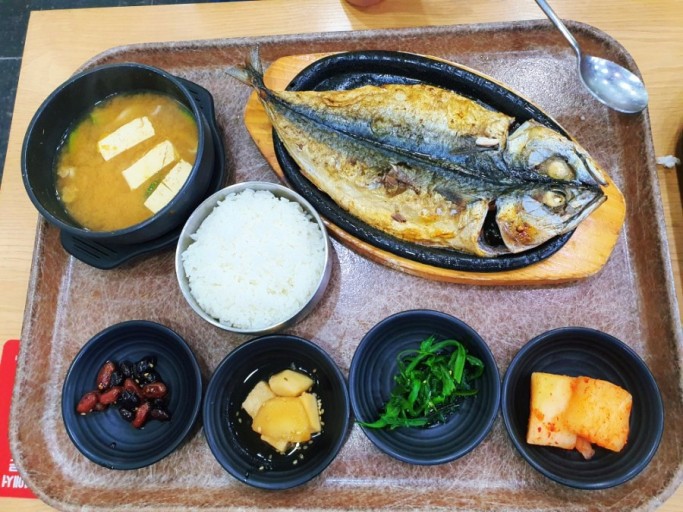 보성녹차휴게소-인기메뉴-화덕녹차고등어구이