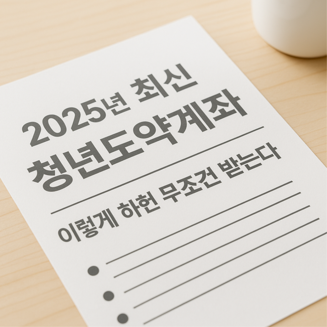 2025년 최신 청년도약계좌, 이렇게 하면 무조건 받는다