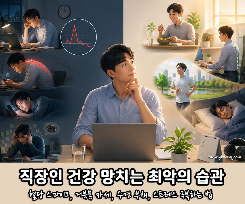 직장인 건강 망치는 최악의 습관 극복법