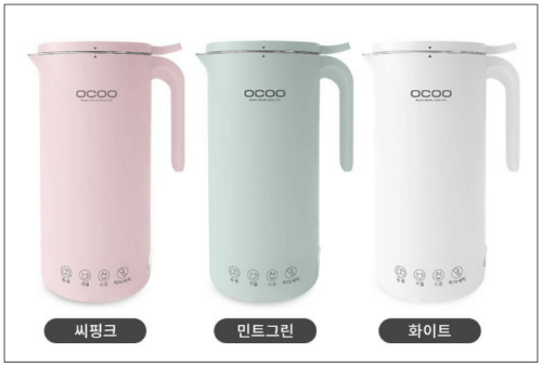 오쿠 아침앤 보이는 두유제조기_사이즈컬러