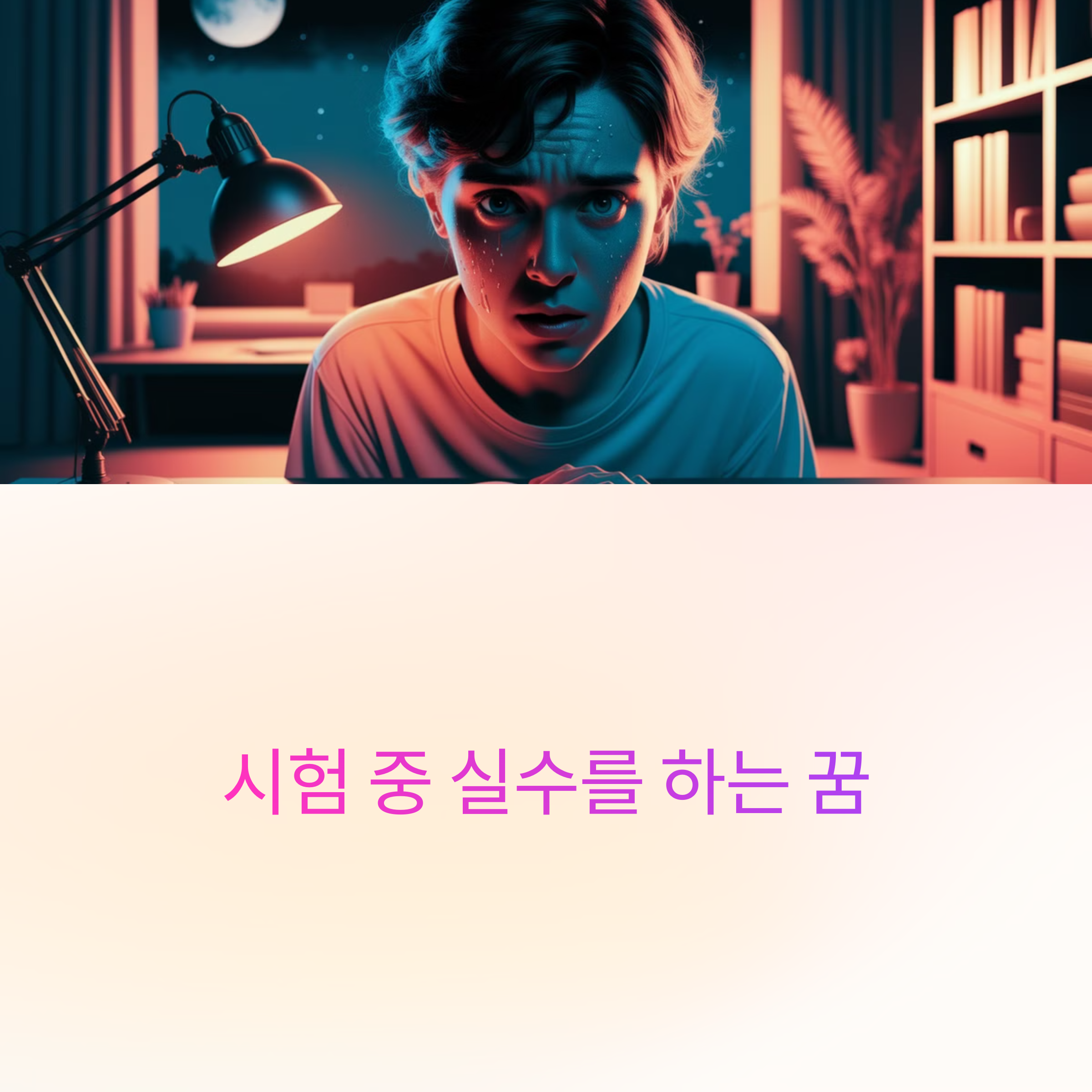 시험 중 실수를 하는 꿈