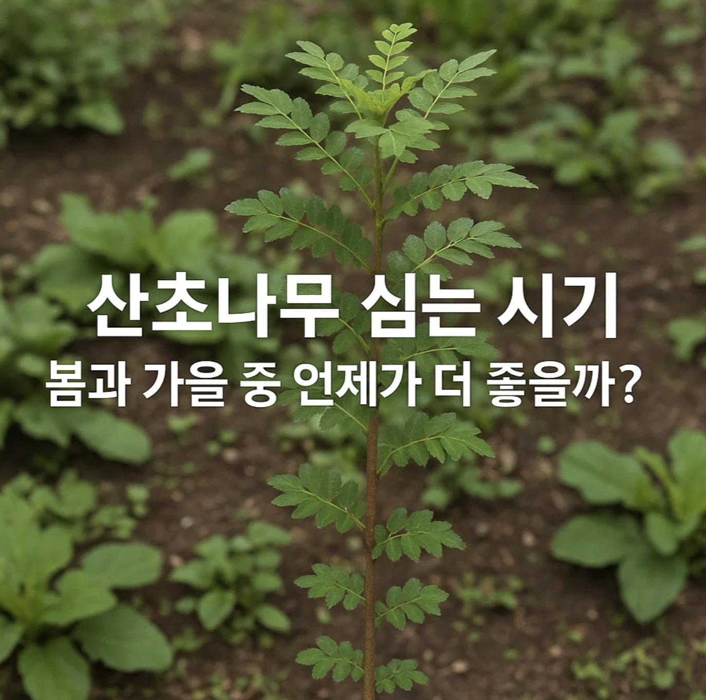 산초나무 심는 시기, 봄과 가을 중 언제가 더 좋을까?
