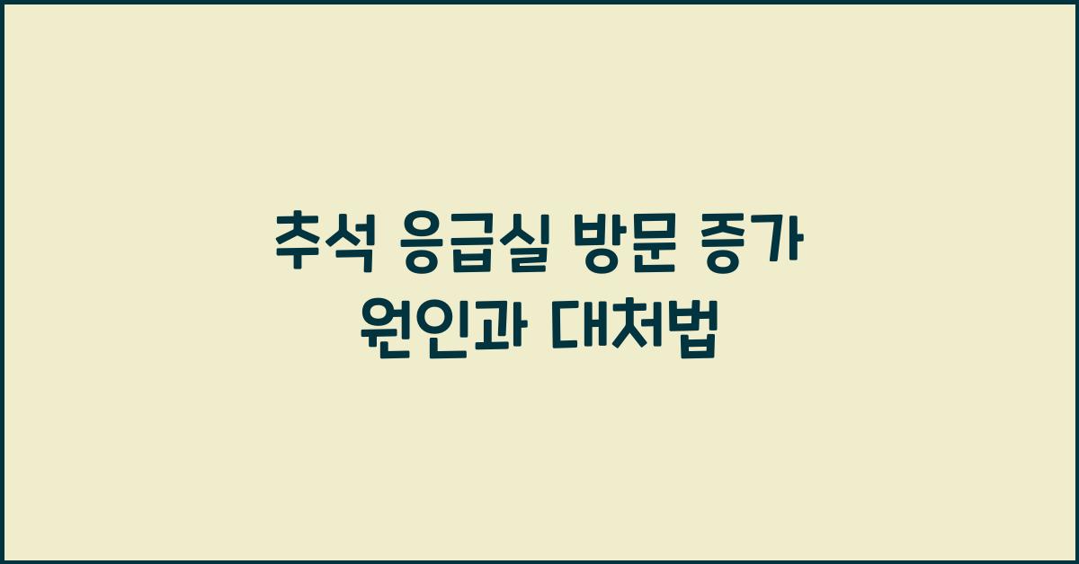 추석 응급실