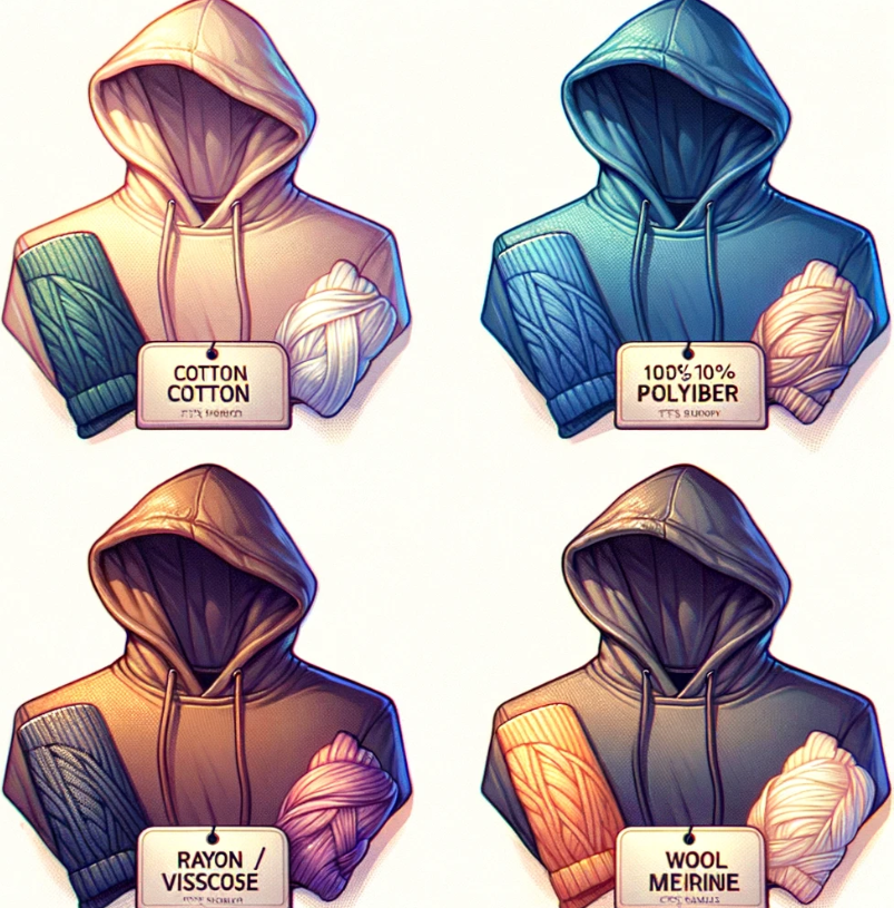 다양한 소재 후드집업