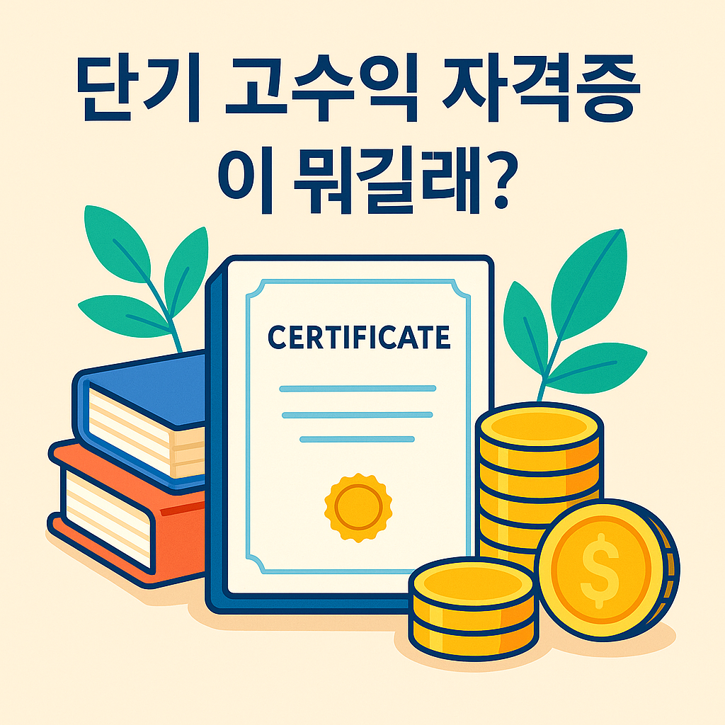 단기 고수익 자격증이 뭐길래?
