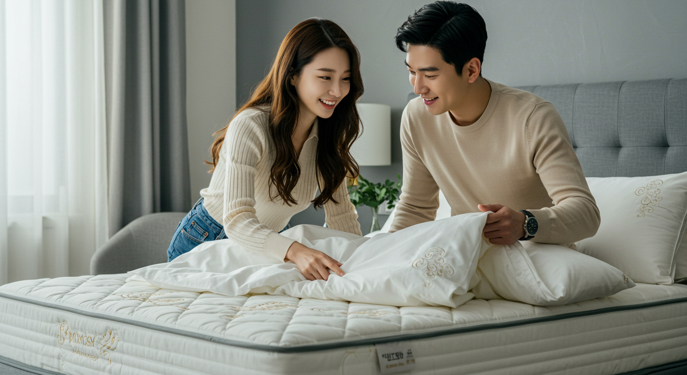 침대 매트리스 커버