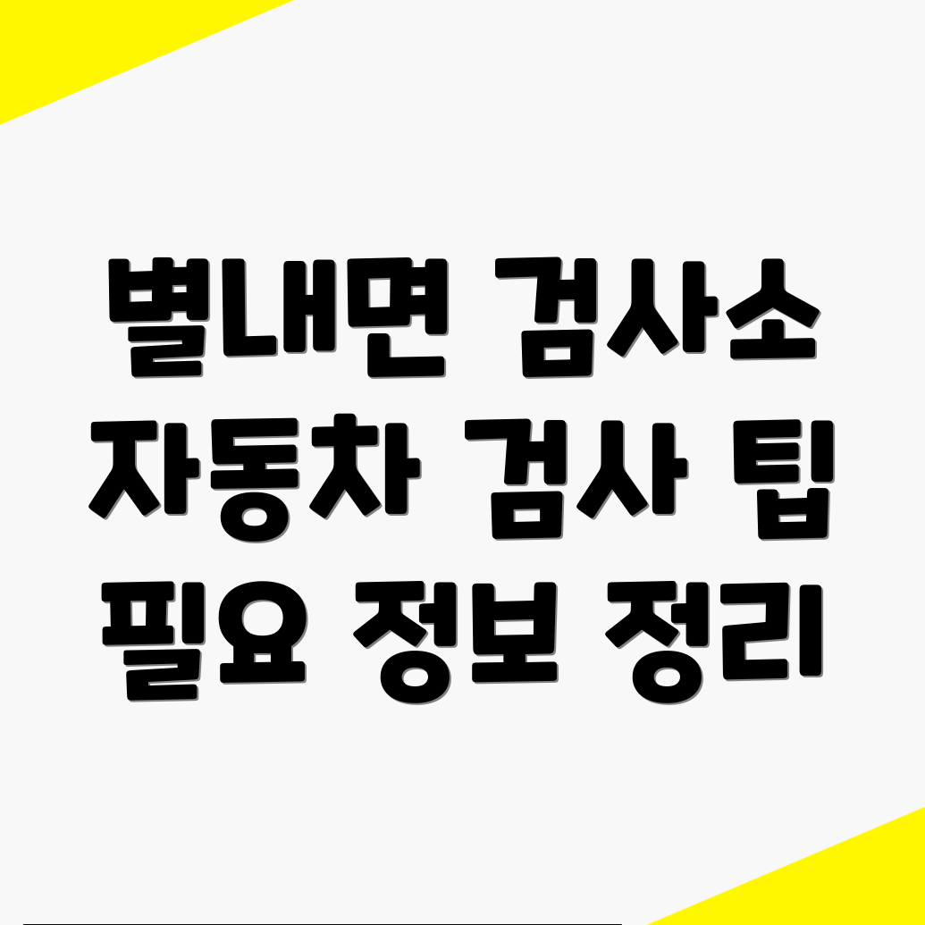 남양주시 자동차 검사