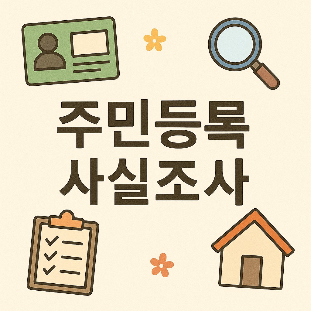 주민등록 사실조사