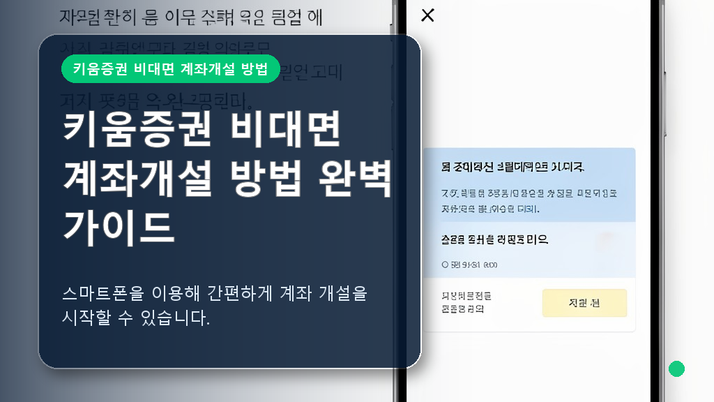 키움증권 비대면 계좌개설 시작 화면