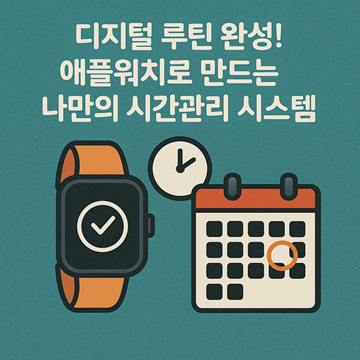 디지털 루틴 완성! 애플워치로 만드는 나만의 시간관리 시스템