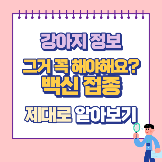 강아지 백신 접종