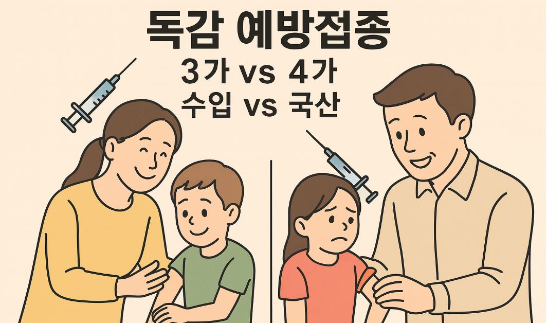 독감 백신 3가와 4가 차이, 아기 예방접종 완벽 가이드