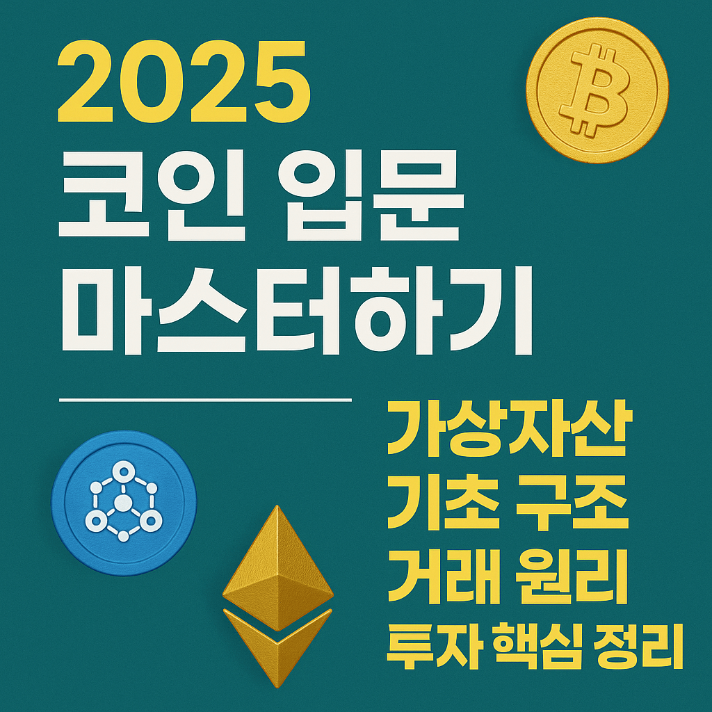 2025 코인 입문 마스터하기|가상자산 기초 구조·거래 원리·투자 핵심 정리