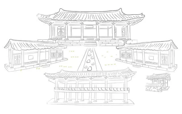 전통 찻집을 의미하는 한옥 인테리어-이미지