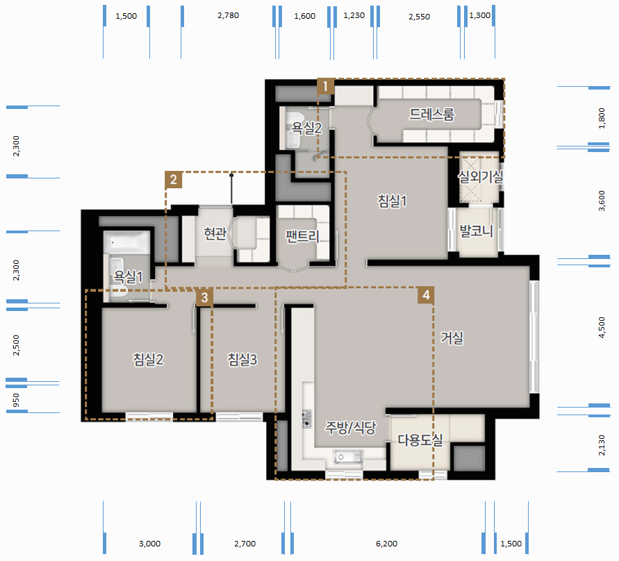 산성역 헤리스톤 평면도 84b - 2