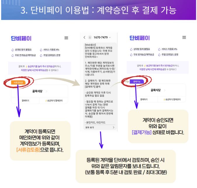 단비페이 결제방법