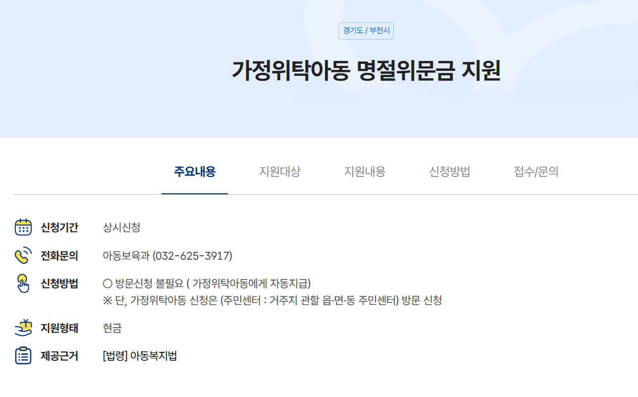 경기도 추석 지원금 신청