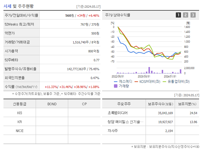 에스메디_기업개요