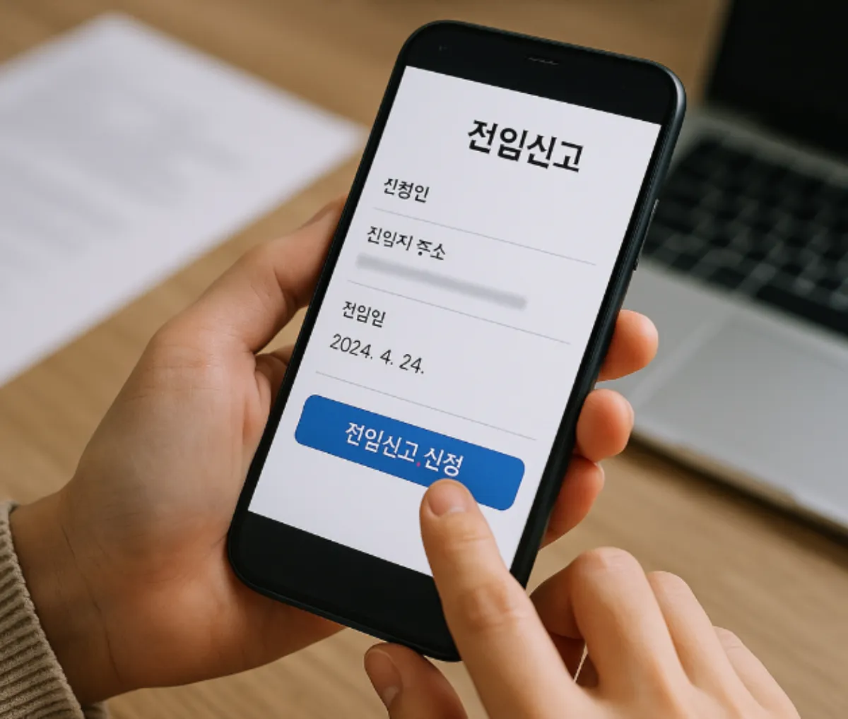 전입신고 모바일 신청 방법