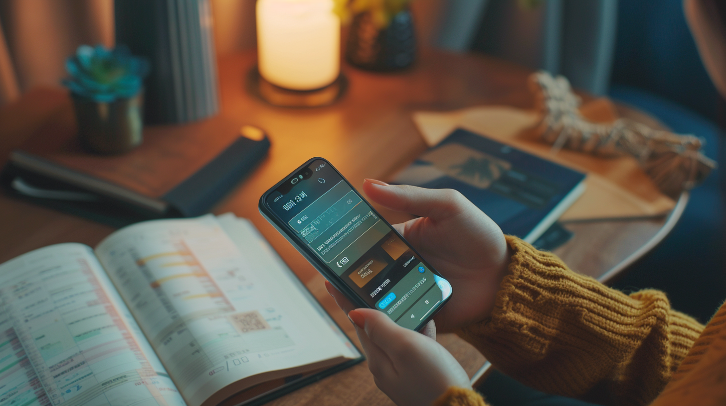 청년도약계좌와 관련된 통장과 금융 서류를 정리한 모습