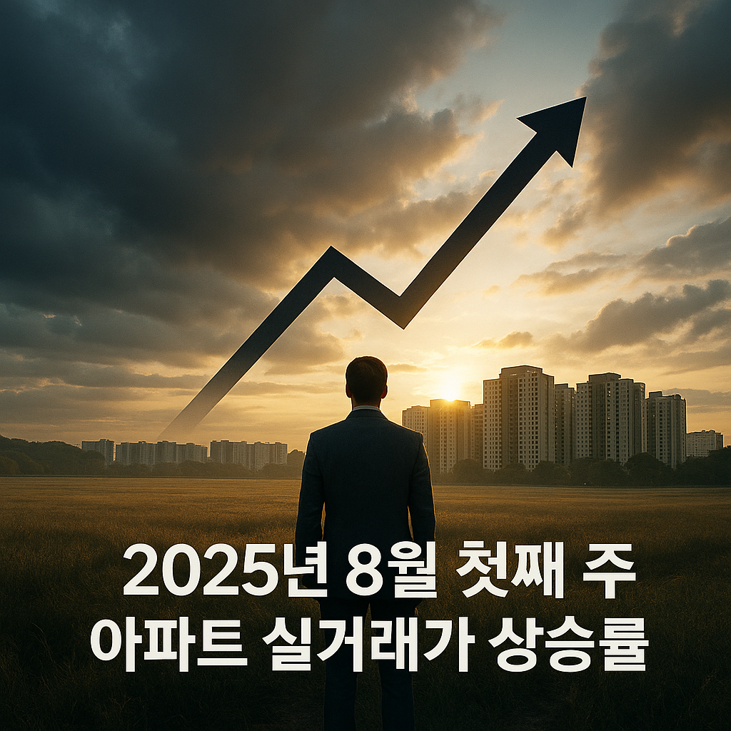 2025년 8월 첫째 주 아파트 실거래가 상승률 TOP 지역 분석