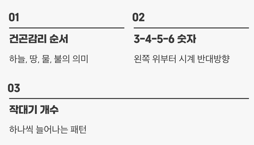 작대기의 비밀, 건곤감리 이야기