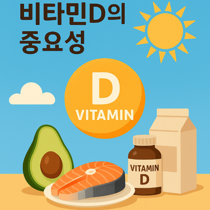 햇빛, 아보카도 등 비타민D와 관련된 이미지