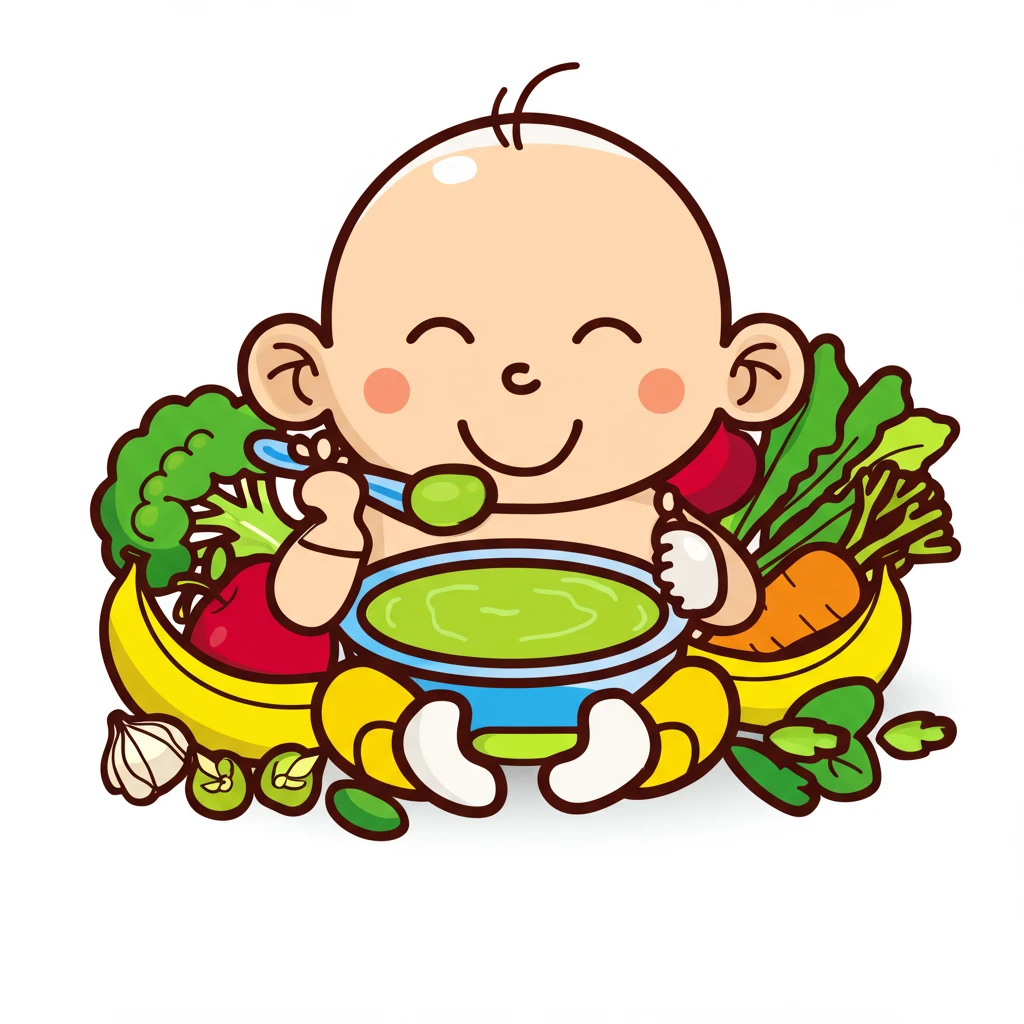 맘마 먹자! 6개월 아기 이유식, 엄