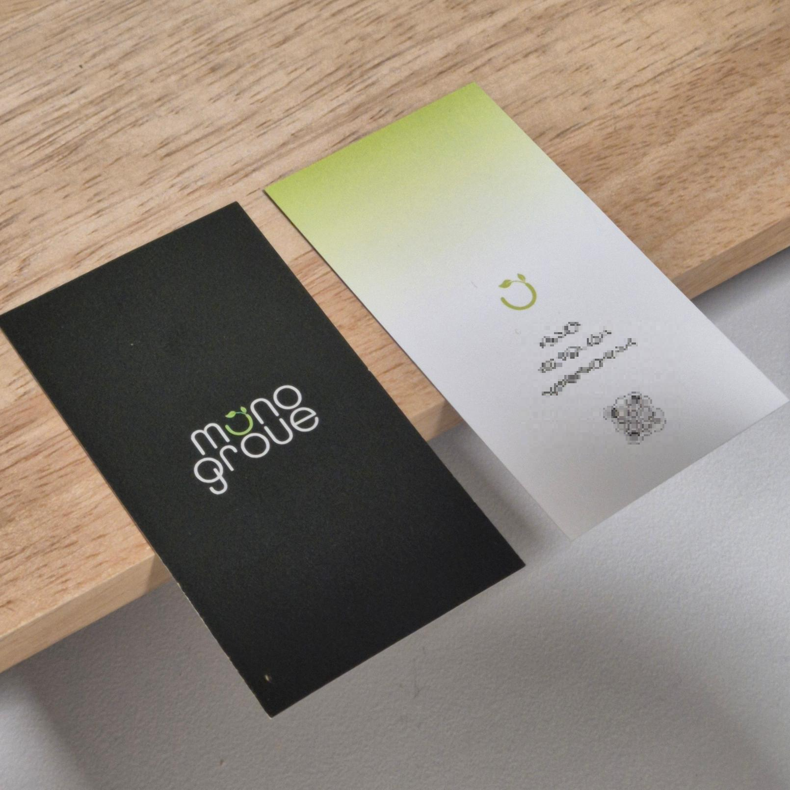 에폭시명함 앞면과 뒷면