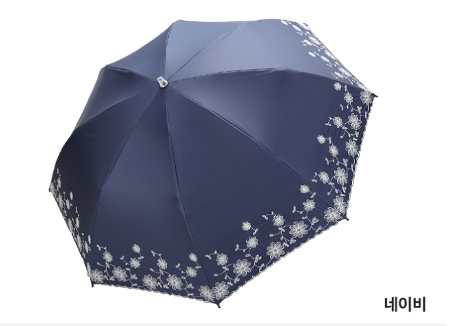 메트로시티 가든 플라워 차광 양산 MPSC-0101 네이비