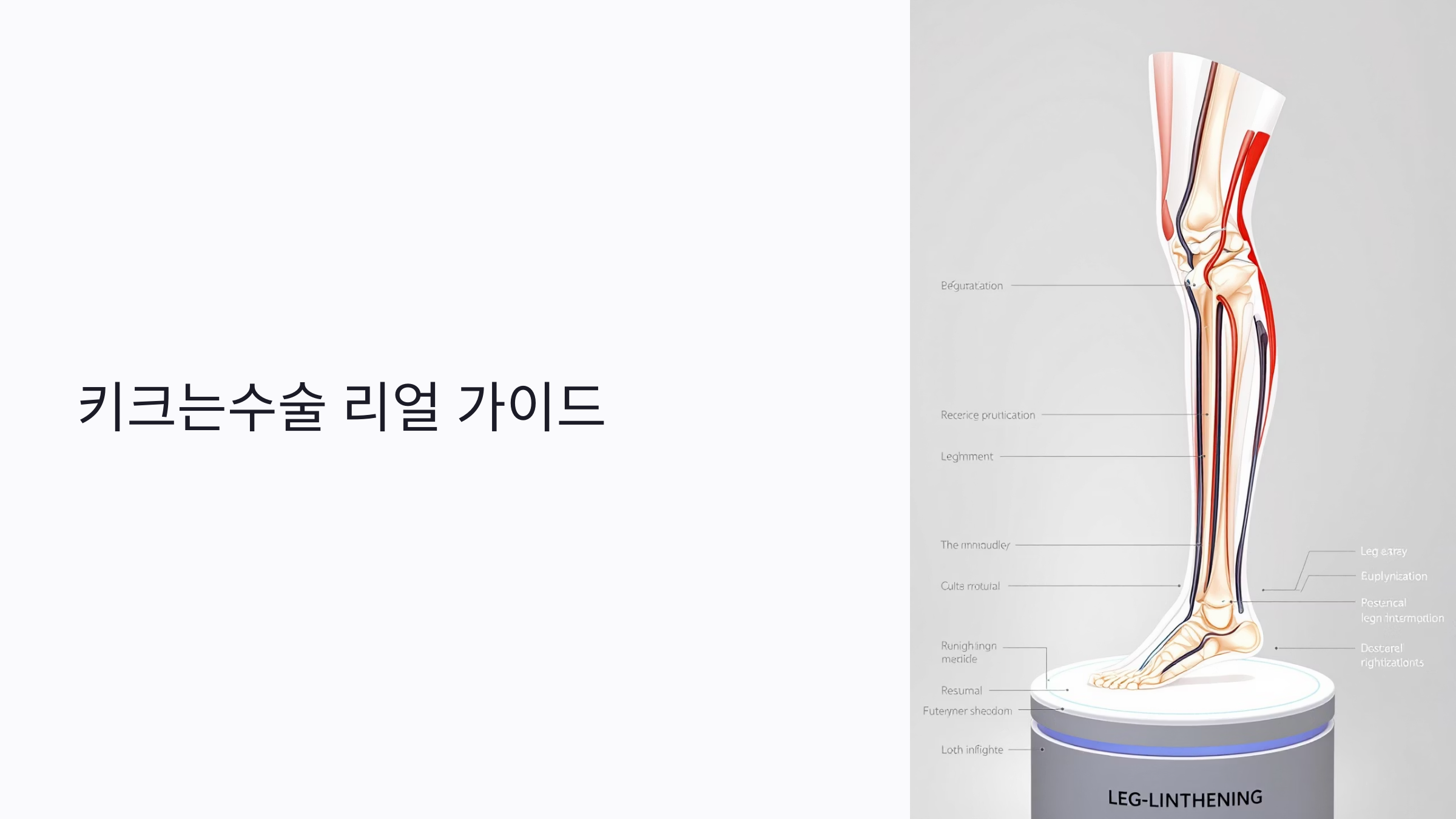 2025 키크는수술 리얼 가이드: 수술 방법부터 회복·비용·부작용까지 전부 공개