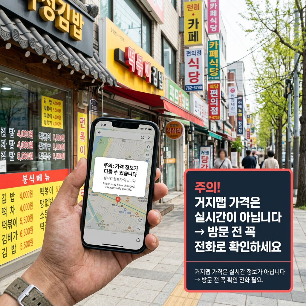 거지맵 착한가격업소 이용 주의사항 팁