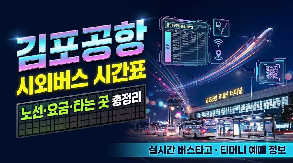 김포공항 시외버스 시간표