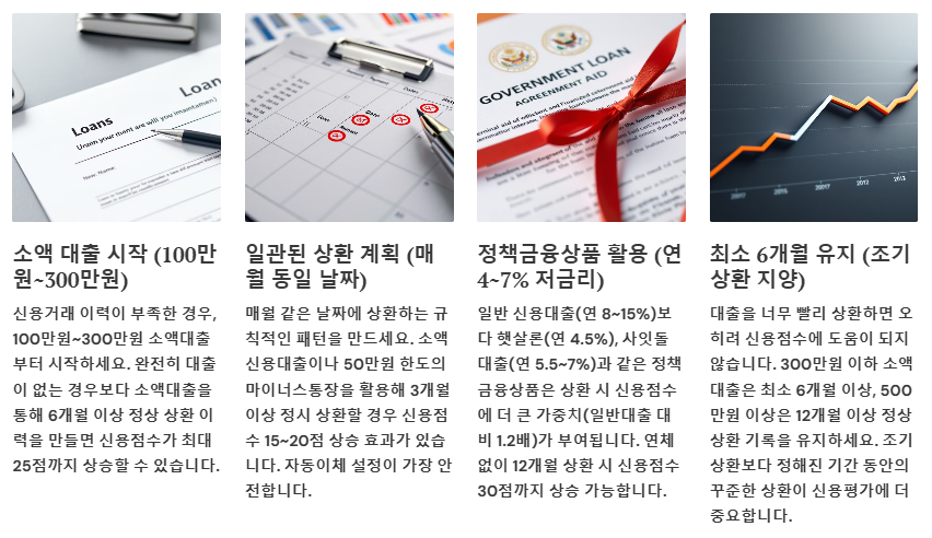소액 대출이라도 꾸준히 상환하며 신용거래 이력쌓기